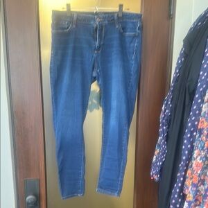 A.n.a stretchy comfy skinny dark blue jeggings